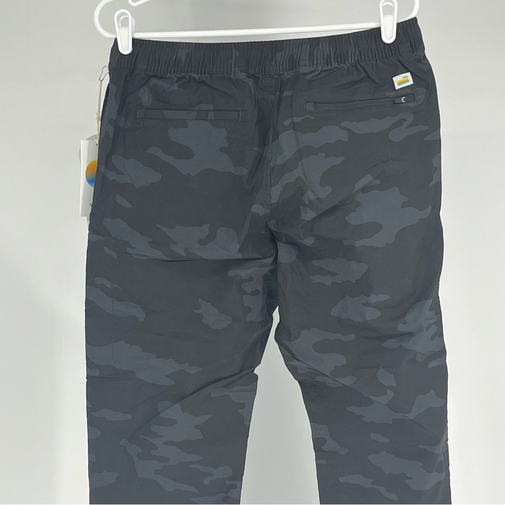 VUORI NWT MEN’S RIPSTOP CLIMBER PANT BLACK CAMO MEDIUM LARGE OUTDOOR HIKING - Picture 10 of 12
